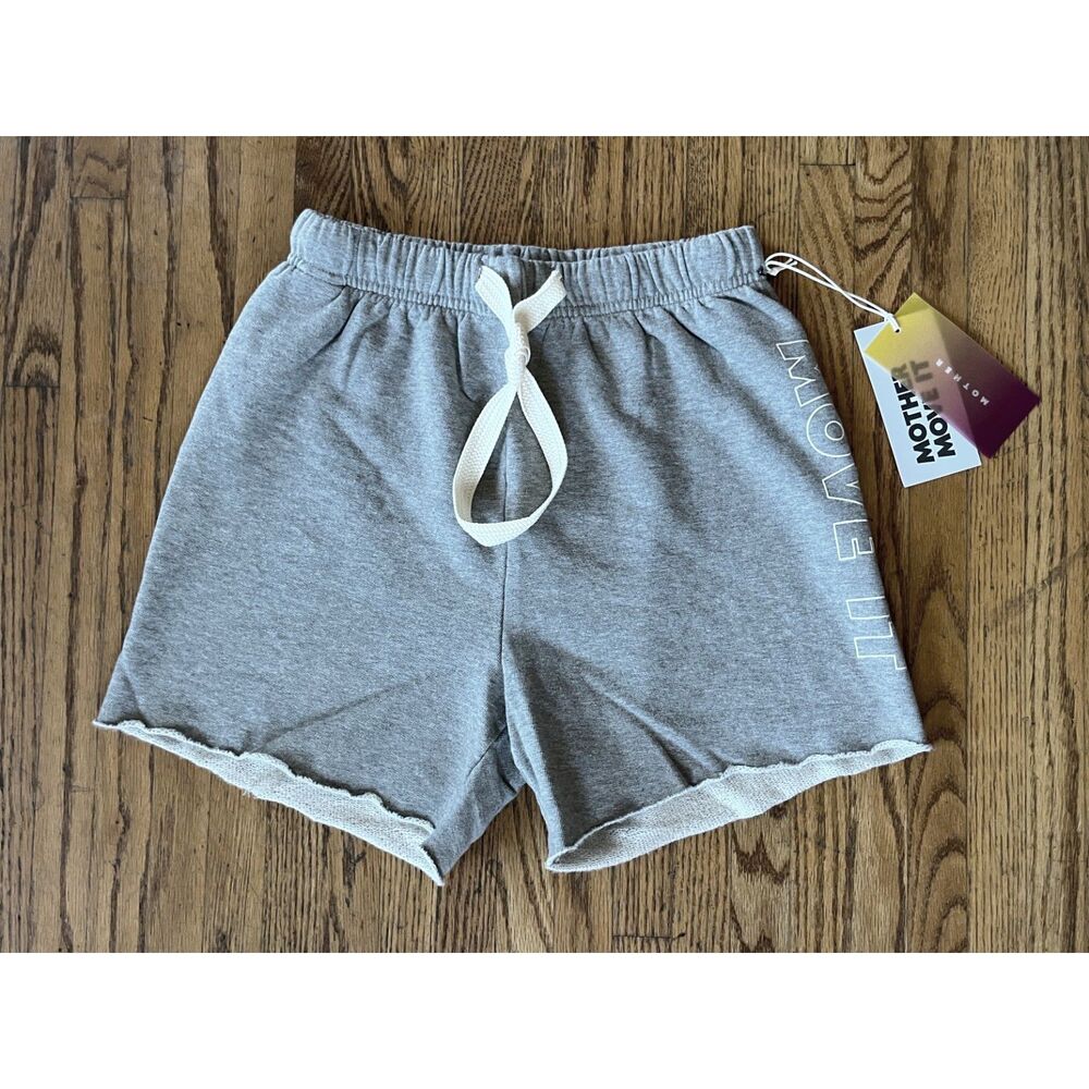 NWT MOTHER Move It Gray Sweat Shorts | Size S